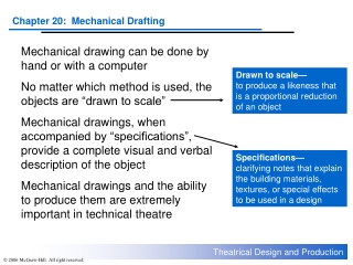 Mechanical drawing can be done by hand or with a computer