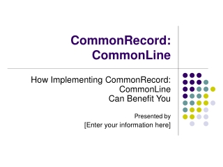 CommonRecord: CommonLine