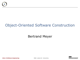 Object-Oriented Software Construction