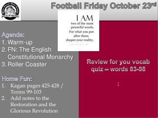 Football Friday October 23 rd