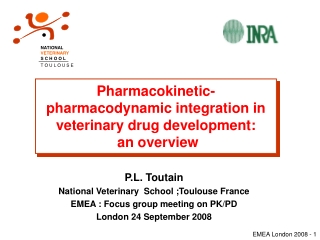 Pharmacokinetic-pharmacodynamic integration in veterinary drug development:  an overview