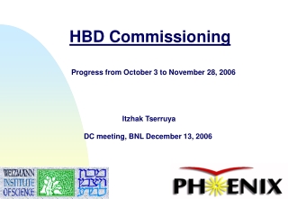 HBD Commissioning