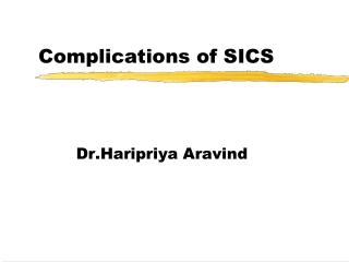 Complications of SICS