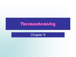 Thermochemistry