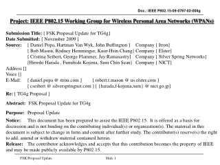 Project: IEEE P802.15 Working Group for Wireless Personal Area Networks (WPANs)