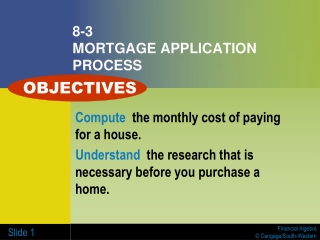 8-3 MORTGAGE APPLICATION PROCESS