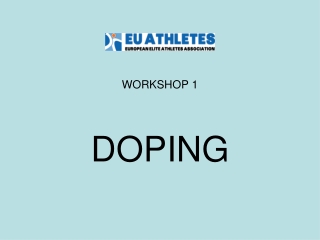 WORKSHOP 1  DOPING