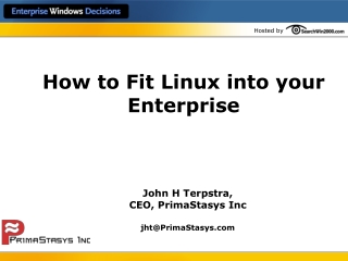 How to Fit Linux into your Enterprise