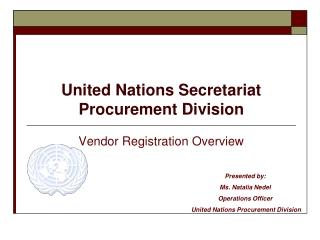 United Nations Secretariat Procurement Division