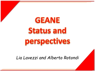GEANE Status and  perspectives