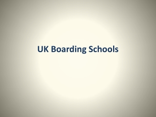UK Boarding Schools