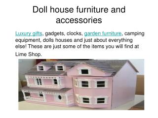 furniture and accessories