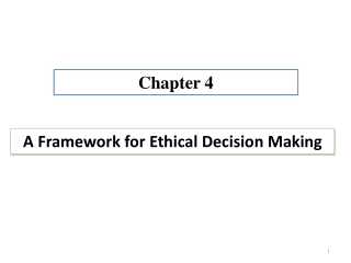 A Framework for Ethical Decision Making