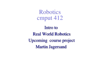Robotics cmput 412