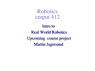 Robotics cmput 412