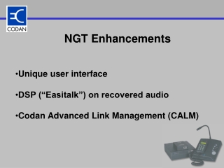 NGT Enhancements