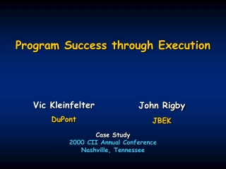 Program Success through Execution