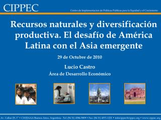Recursos naturales y diversificación productiva. El desafío de América Latina con el Asia emergente