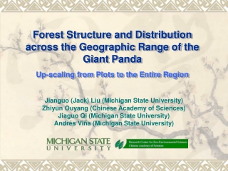 Jianguo (Jack) Liu (Michigan State University) Zhiyun Ouyang (Chinese Academy of Sciences)