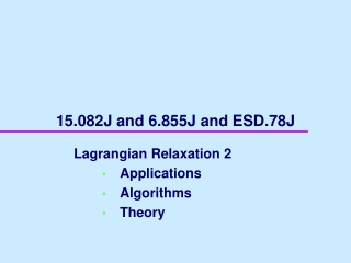 15.082J and 6.855J and ESD.78J