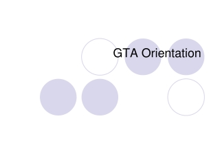 GTA Orientation