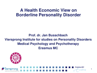 A Health Economic View on  Borderline Personality Disorder