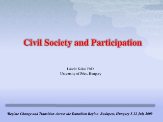 Civil Society and Participation