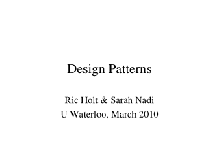 Design Patterns