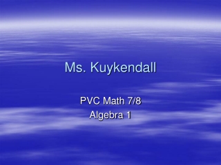 Ms. Kuykendall