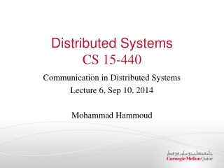 Distributed Systems CS 15-440