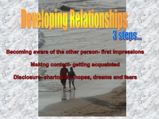 Developing Relationships