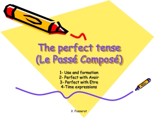 The perfect tense (Le Pass é Composé)