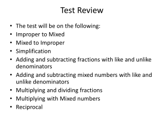 Test Review