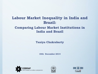 Labour Market Inequality in India and Brazil: