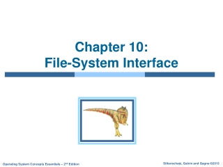 Chapter 10:   File-System Interface