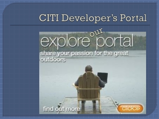 CITI Developer’s Portal