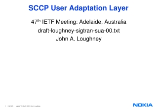 SCCP User Adaptation Layer