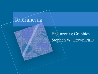 Tolerancing