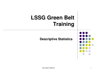 LSSG Green Belt Training