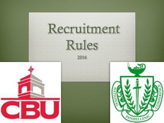 Recruitment Rules