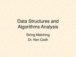 Data Structures and Algorithms Analysis