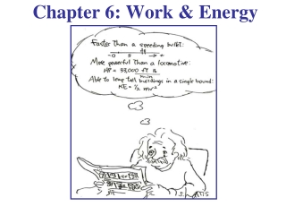 Chapter 6: Work &amp; Energy