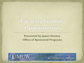 Locating Funding Opportunities