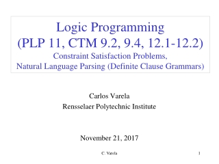 Carlos Varela Rensselaer Polytechnic Institute November 21, 2017