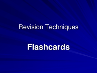 Revision Techniques