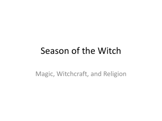 Season of the Witch