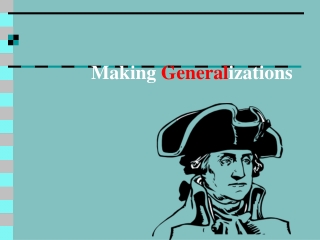 Making  General izations