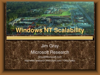 Windows NT Scalability