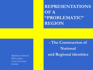 REPRESENTATIONS  OF A  “PROBLEMATIC” REGION