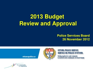 2013 Budget  Review and Approval